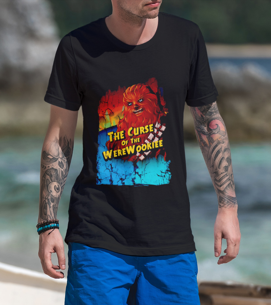 The Curse Of The WereWookiee Retro Horror Monster Mashup T-Shirt