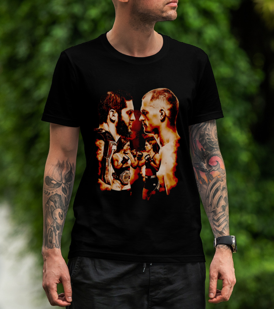UFC 330 Matchup Islam Makhachev Vs Alexander Volkanovski Face Off T-Shirt