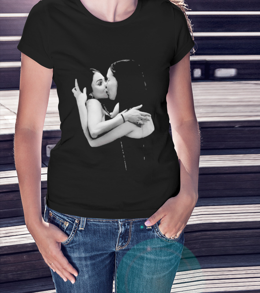 Nikita Rawal Viral Kiss Romantic Embrace T-Shirt