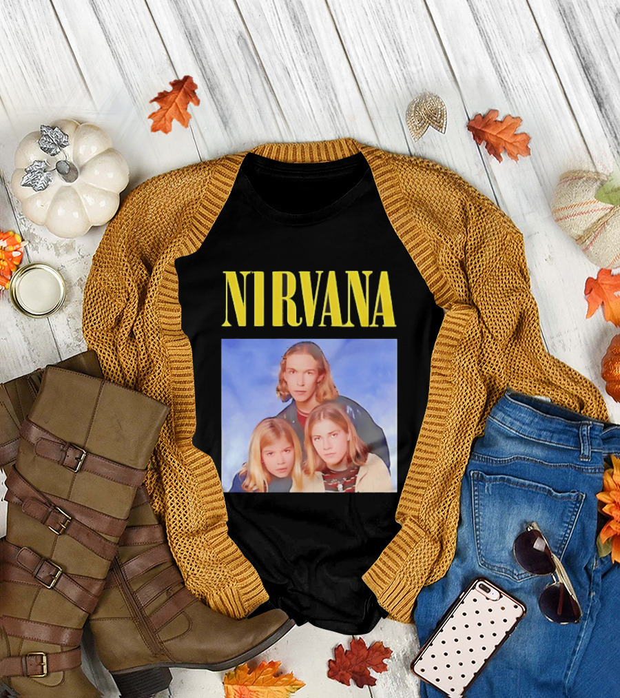 Nirvana Hanson Trio Blue Cloud Bootleg T-Shirt