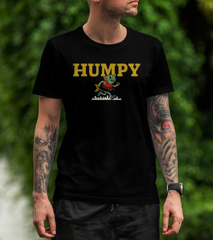 Seattle Mariners Humpy The Salmon Running Vintage Baseball T-Shirt