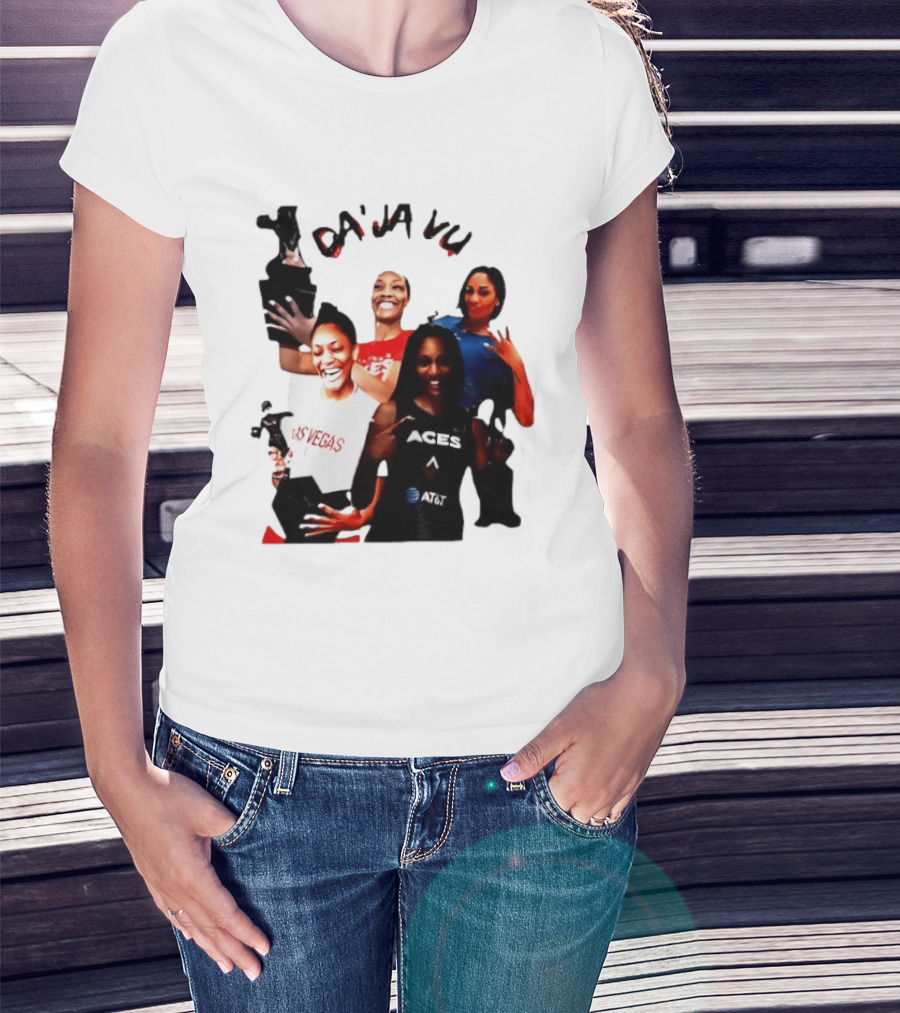 Aja Wilson DA'JA Vu Las Vegas Aces 4X MVP WNBA Legend T-Shirt