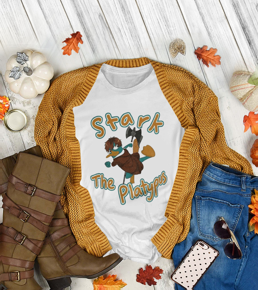 Stark Perry The Platypus Crossover Character Mashup T-Shirt