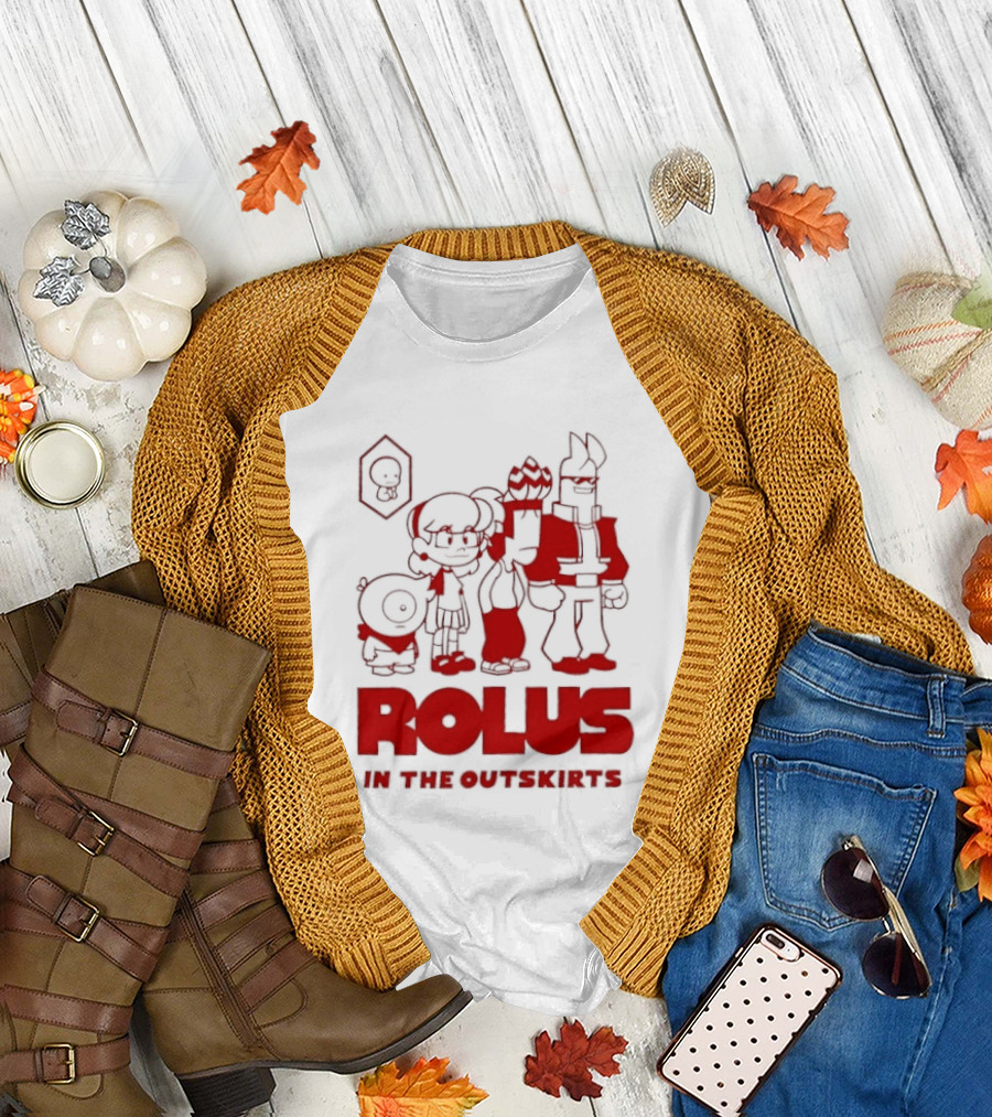 ROLUS In The Outskirts Cartoon Characters Lineup T-Shirt
