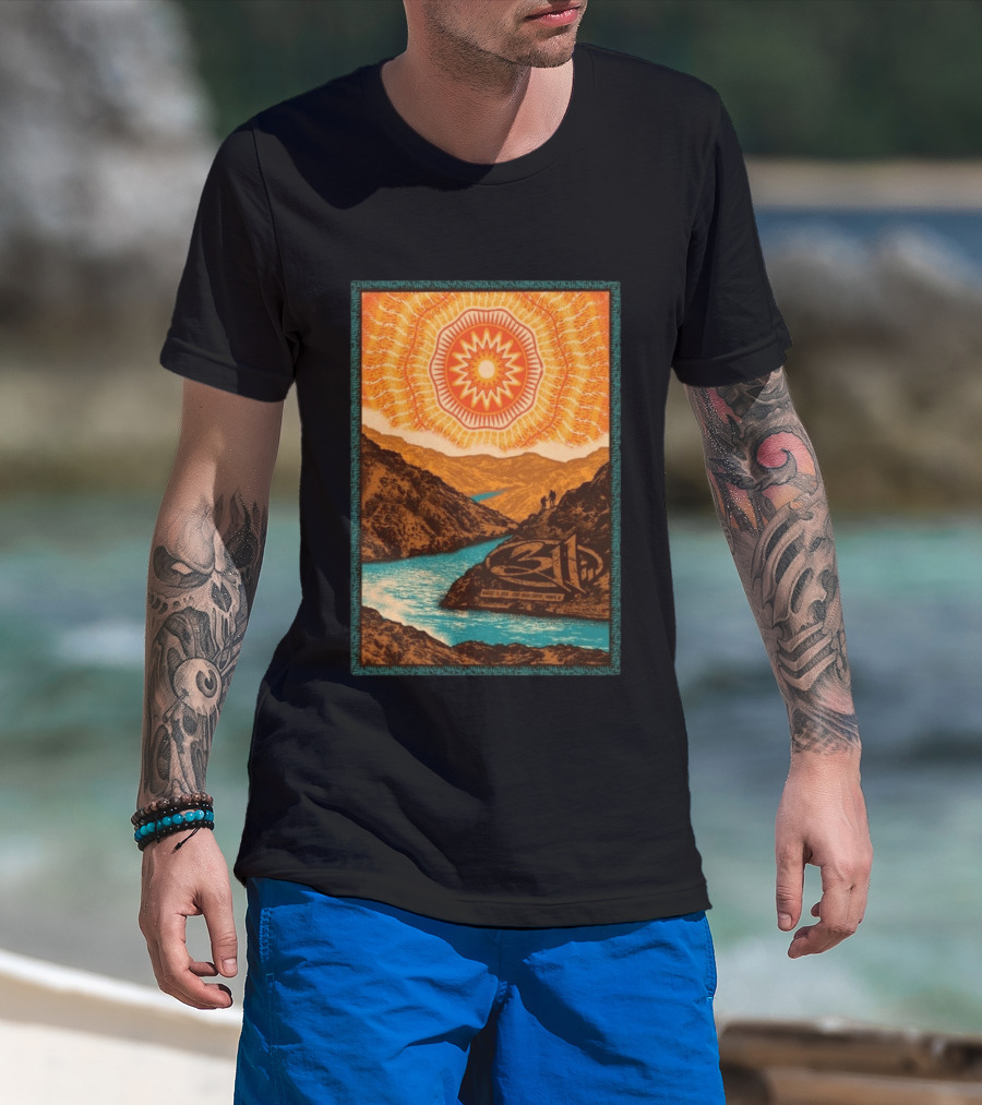311 August 11 2026 Nampa ID Sunburst Mountain River Scene T-Shirt