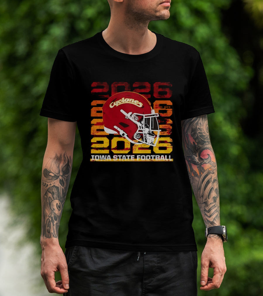 Cyclones Helmet 2026 Iowa State Football Gameday T-Shirt