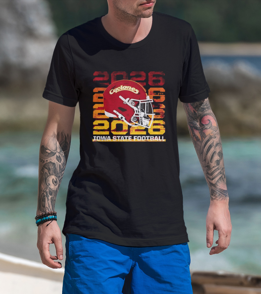 Cyclones Helmet 2026 Iowa State Football Gameday T-Shirt