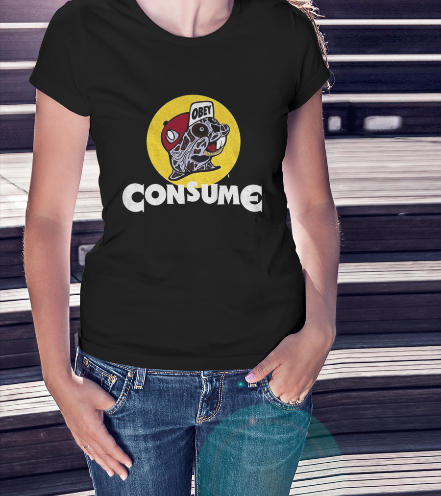 Buc Ee's Obey Consume Graphic With Freddy Krueger T-Shirt