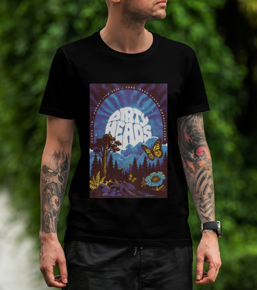 Dirty Heads August 11 2026 Nampa ID Ford Idaho Center Amphitheater Tour T-Shirt