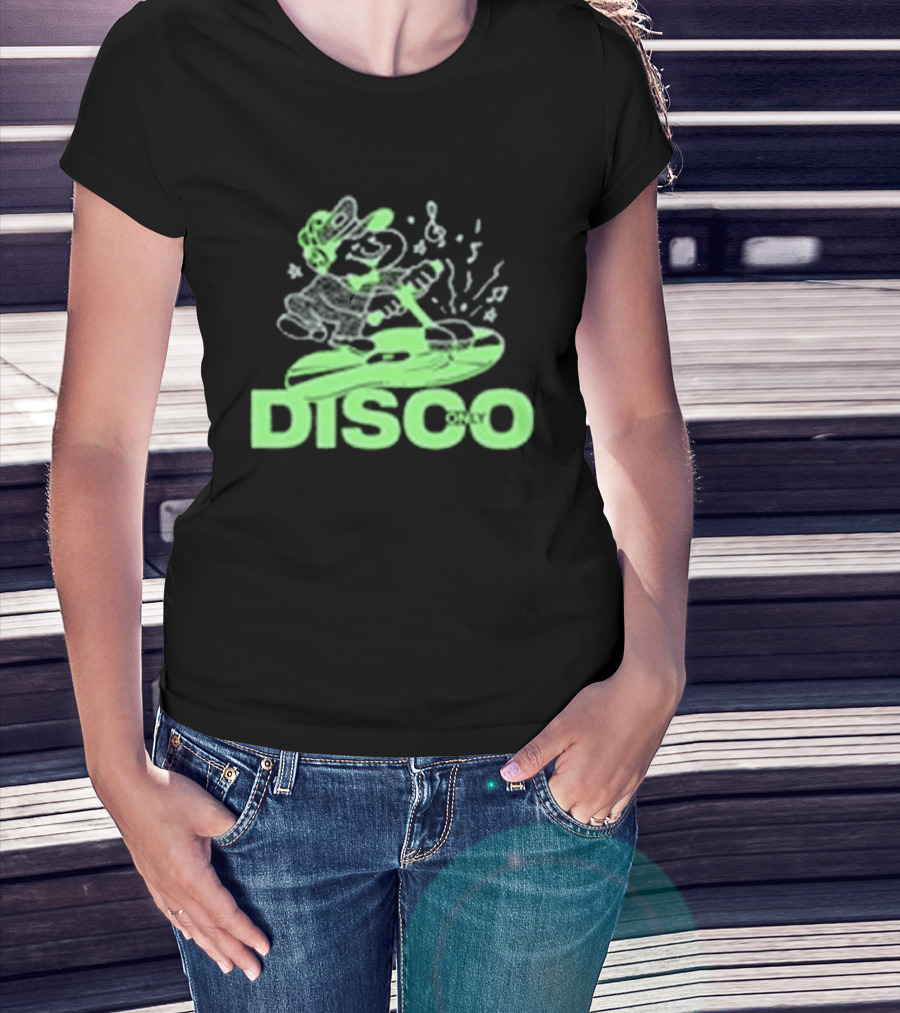 Disco Only Groove Maintenance Retro Character Dance Vibes T-Shirt