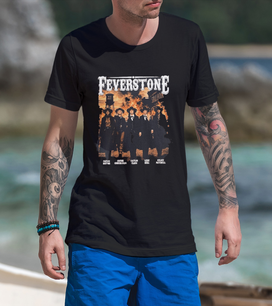 Feverstone Fever Saloon Fire Western Group T-Shirt