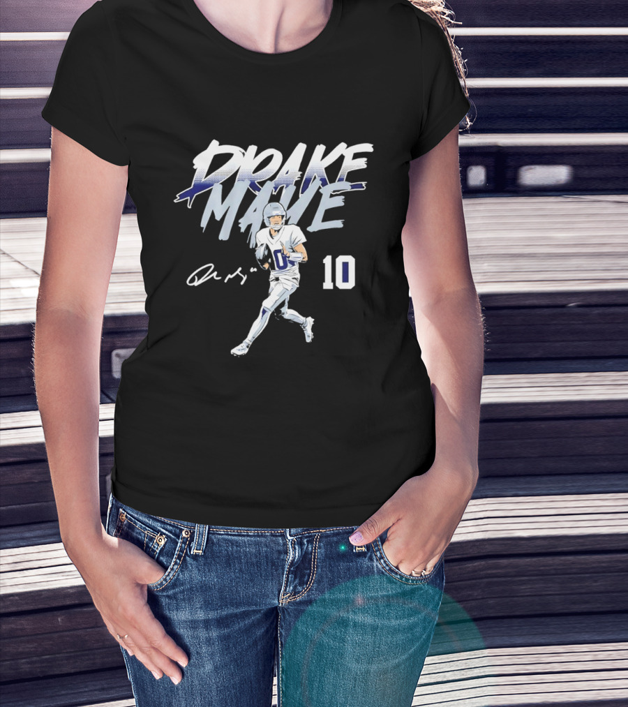 Drake Maye 10 New England Patriots Football 2026 T-Shirt
