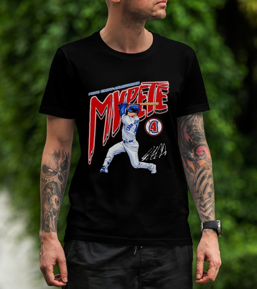 Pete Crow Armstrong MVPete Chicago Cubs Baseball Number 4 T-Shirt