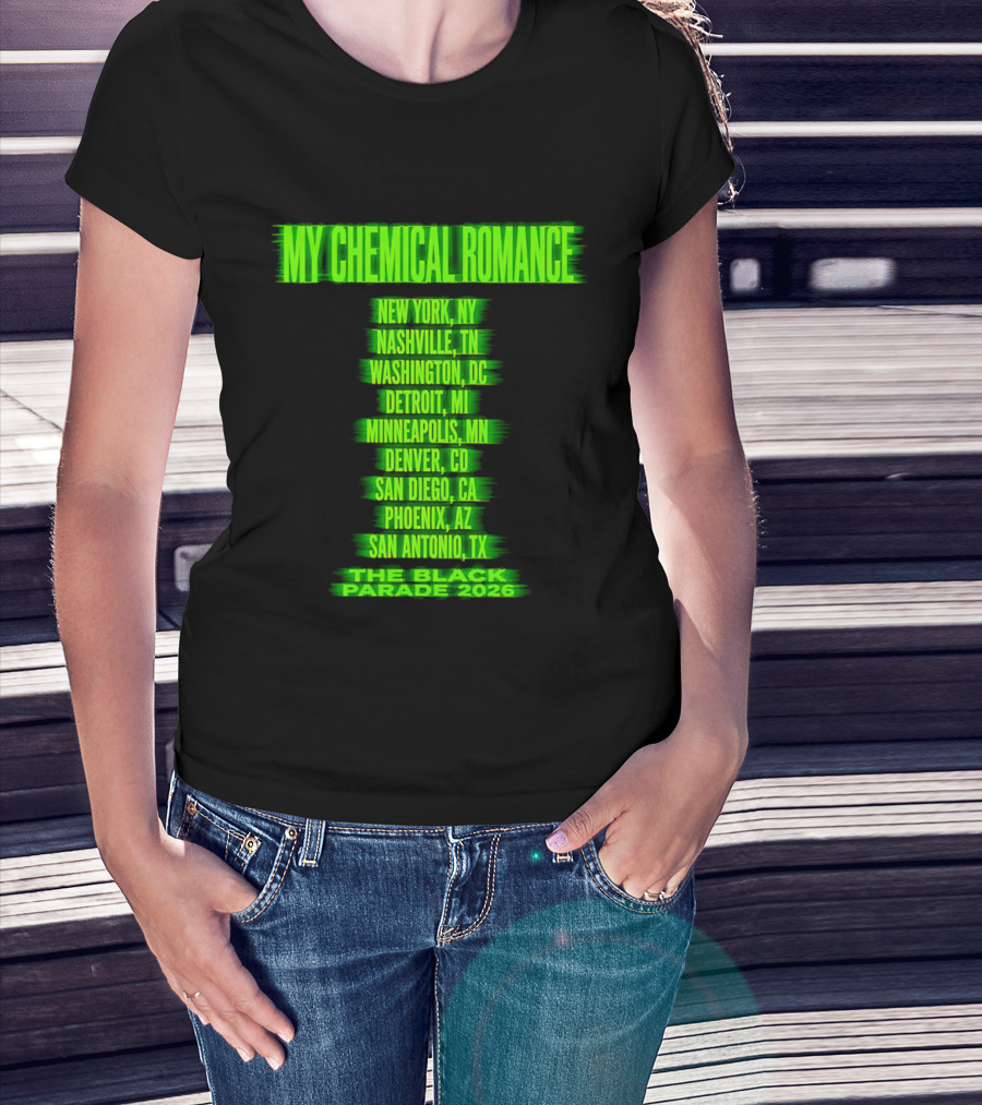 My Chemical Romance The Black Parade 2026 Nashville TN Tour Dates T-Shirt
