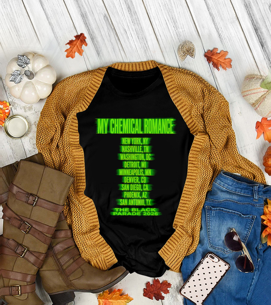 My Chemical Romance The Black Parade 2026 Nashville TN Tour Dates T-Shirt