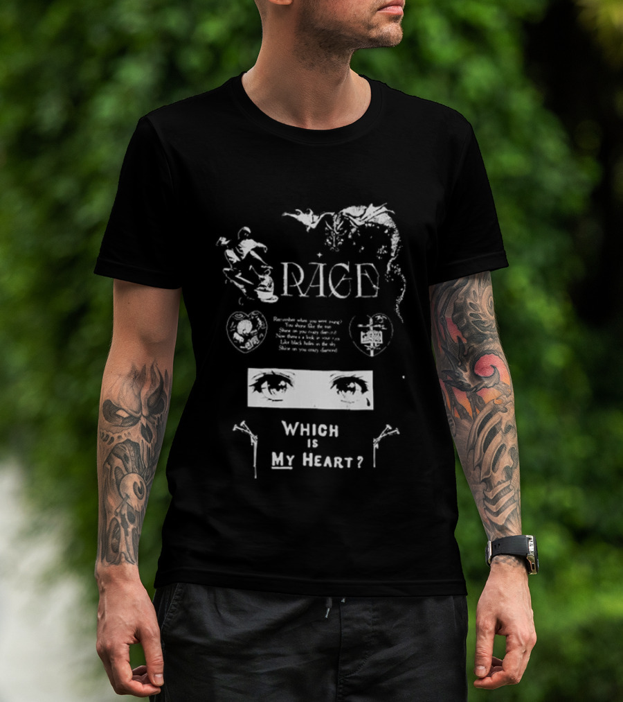 Rage Broken Hearts Wicked Is My Heart T-Shirt