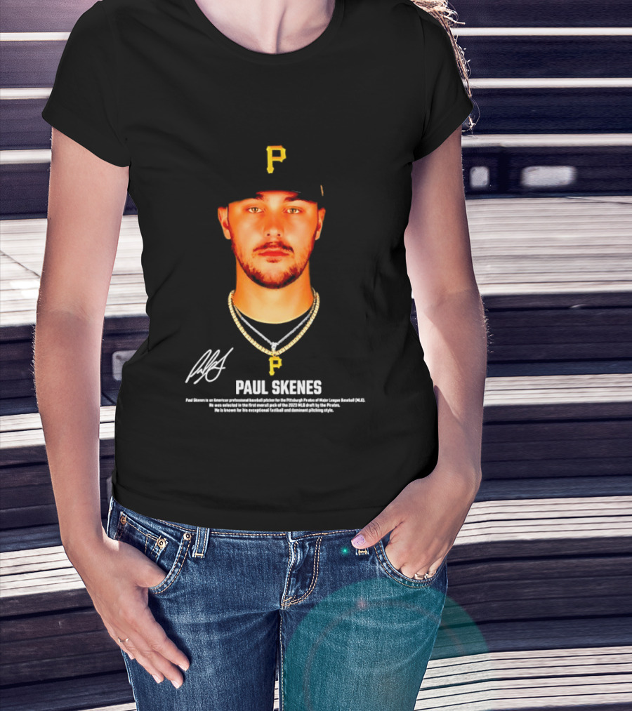 Paul Skenes Pittsburgh Pirates American Professional Baseball Player T-Shirt