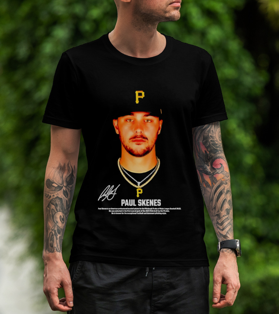 Paul Skenes Pittsburgh Pirates American Professional Baseball Player T-Shirt