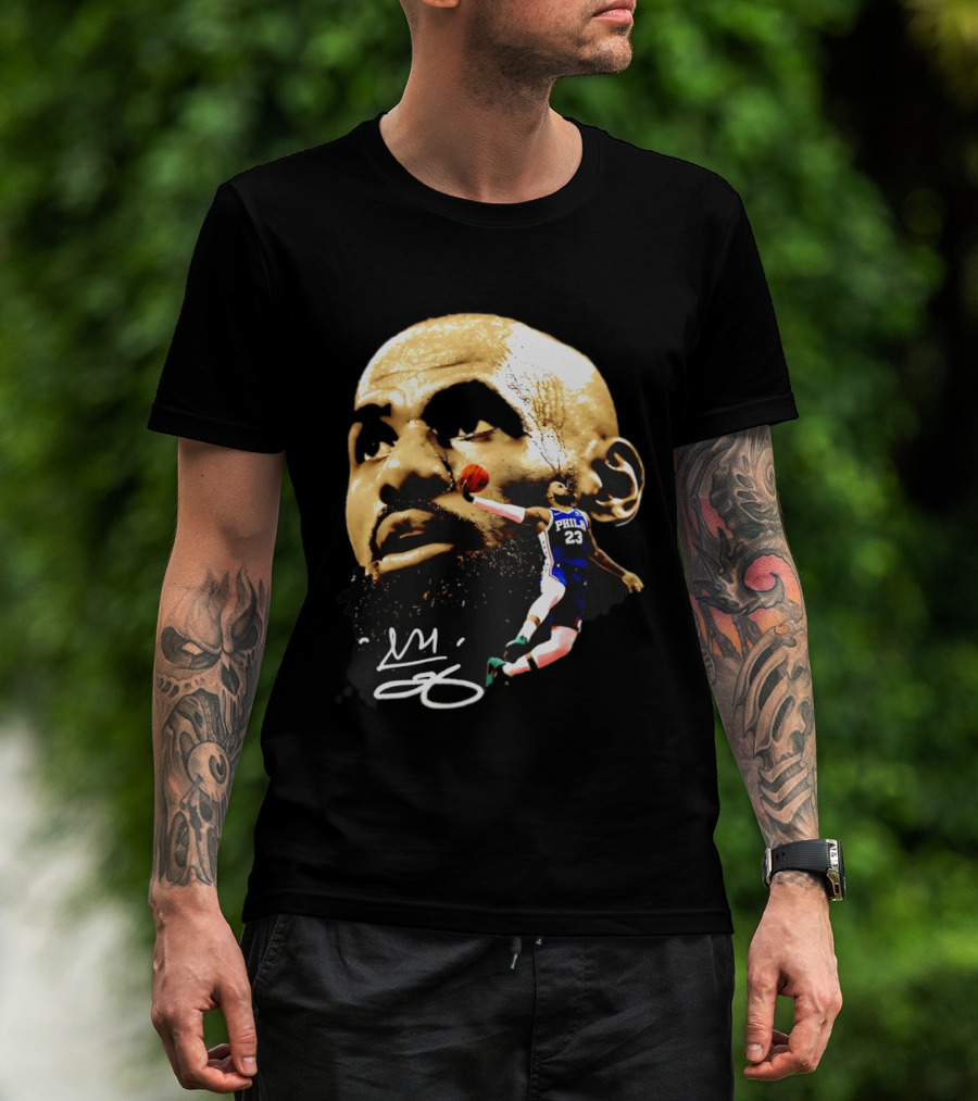 LeBron James Philadelphia 23 Dunk GOAT Signature T-Shirt