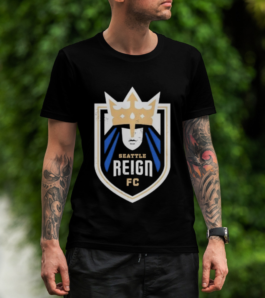 Seattle Reign FC Distressed Crown Crest T-Shirt