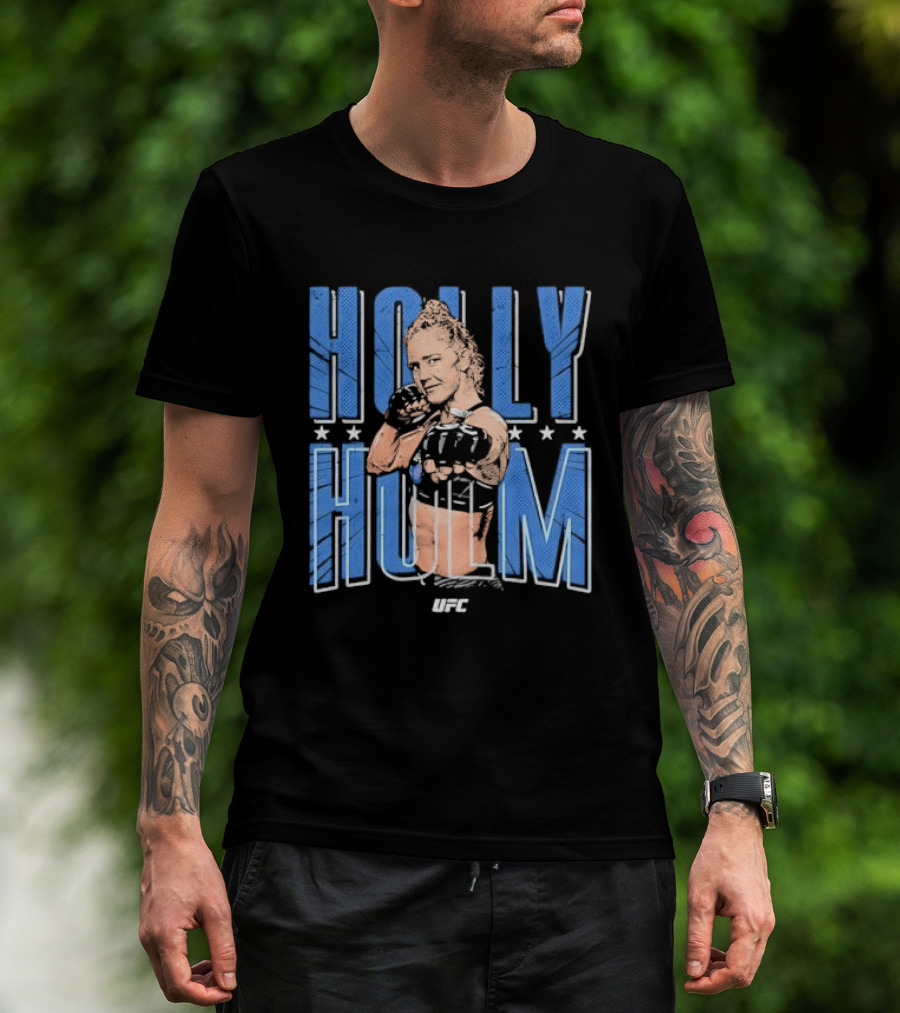 UFC Holly Holm Fighter Halftone Stars T-Shirt