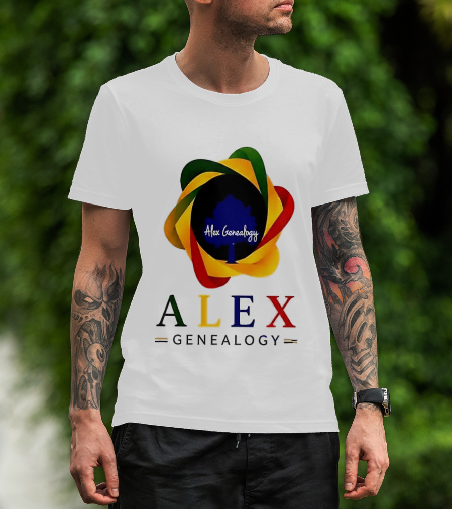 Alex Genealogy Trust Census Records More Than People Colorful Tree T-Shirt