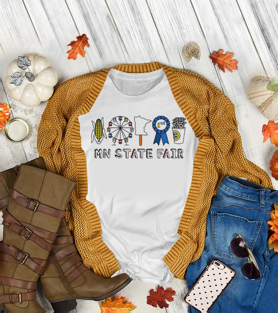 MN State Fair Corn Ferris Wheel Minnesota Ribbon Coffee 1st T-Shirt
