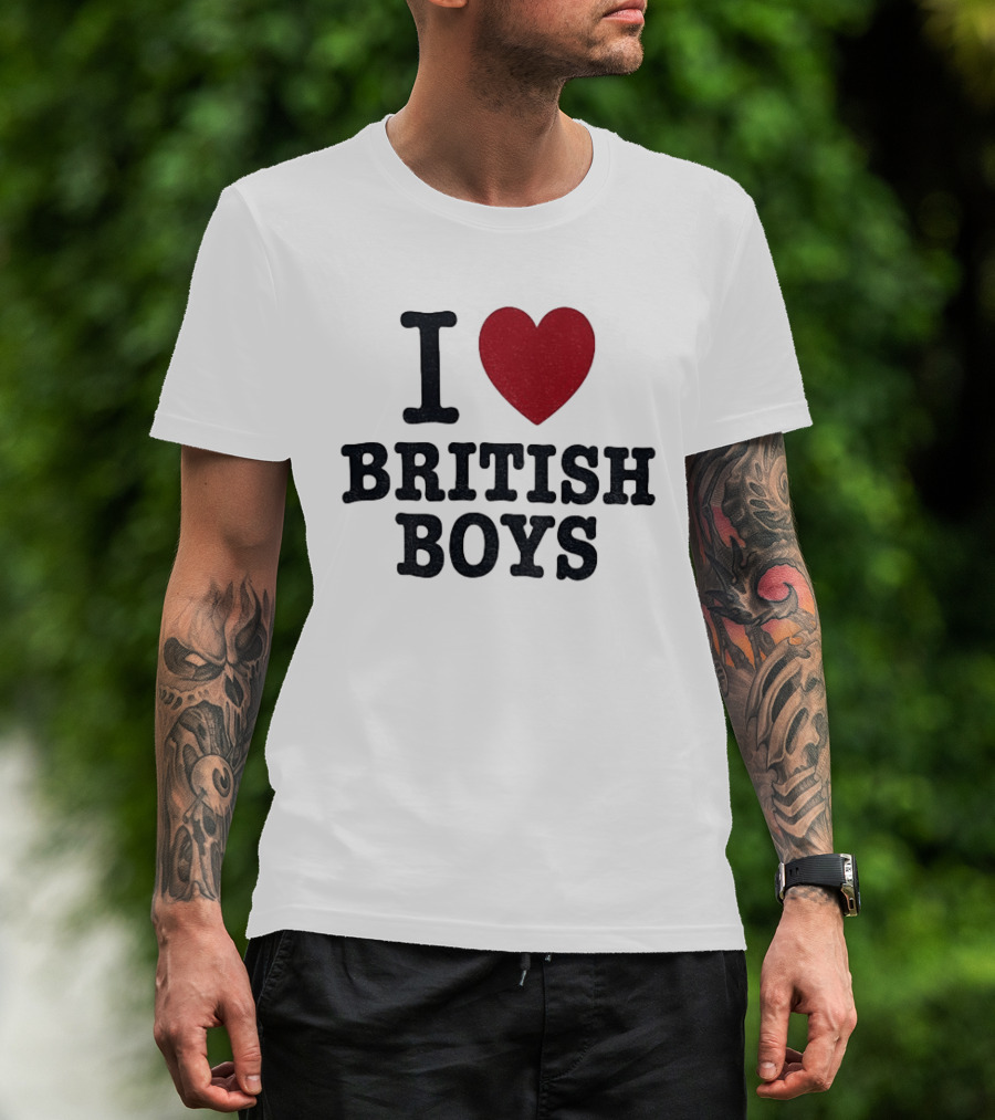 I Love British Boys Noah Schnapp Fanwear T-Shirt