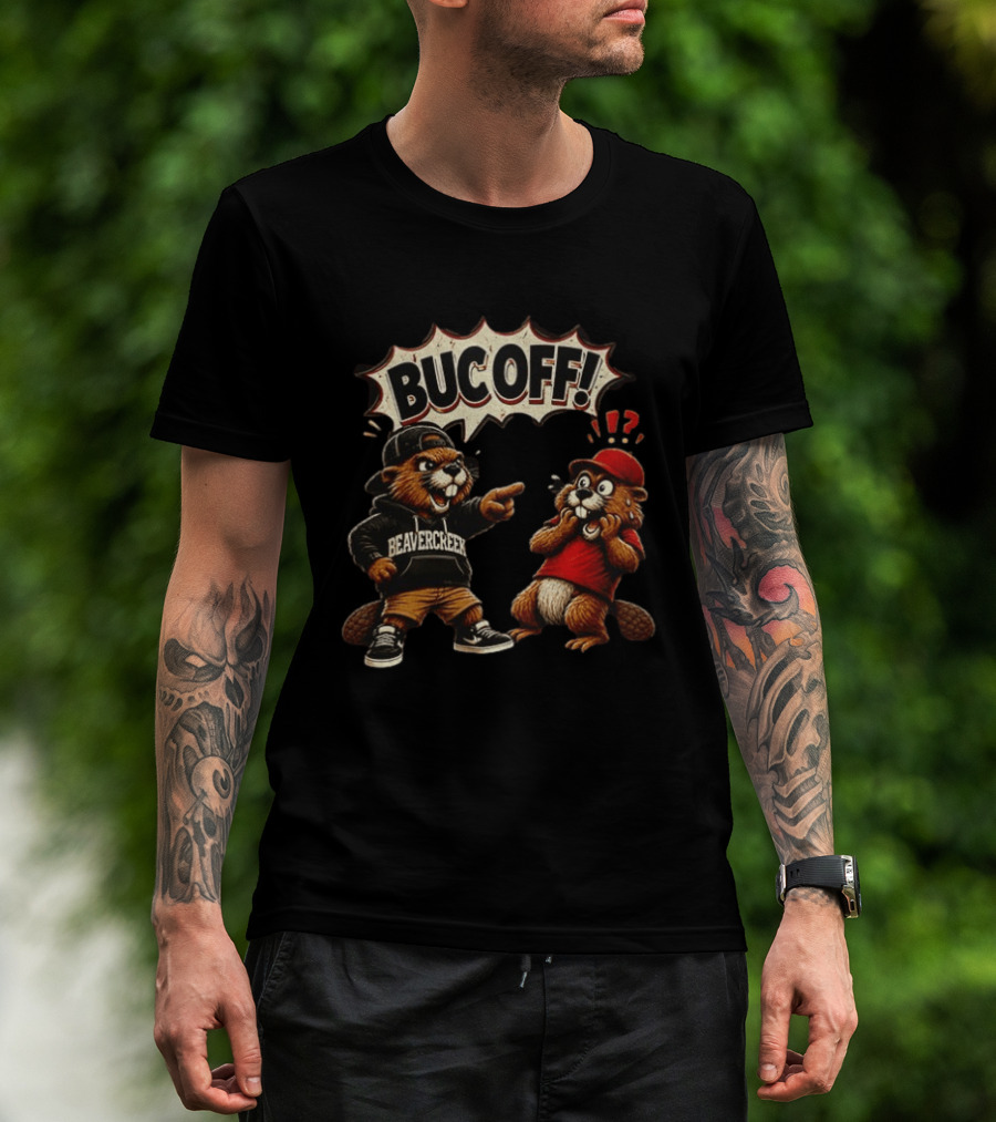 Beavercreek Ohio Beaver Bucoff Strong Cartoon Beavers T-Shirt
