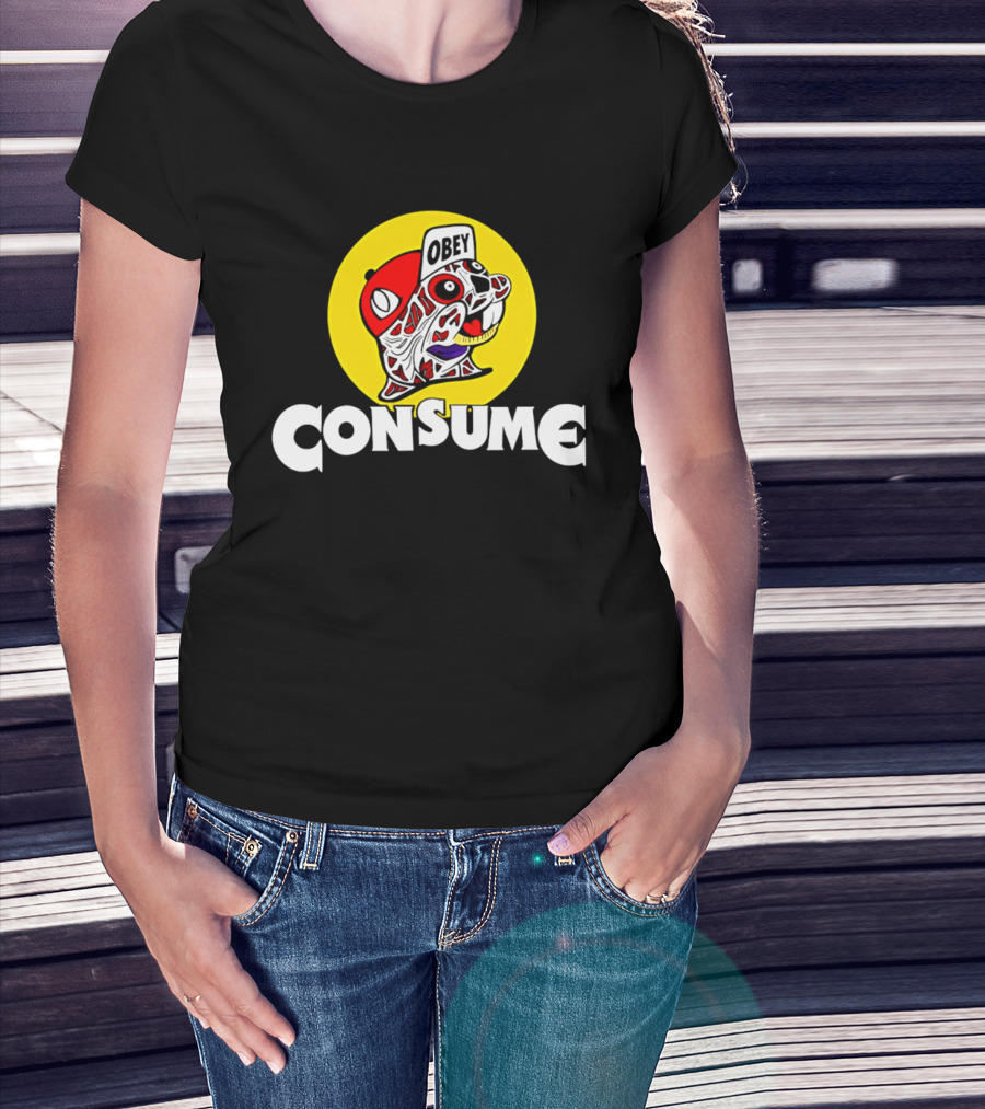 Obey Consume Beaver Streetwear Hip Hop T-Shirt