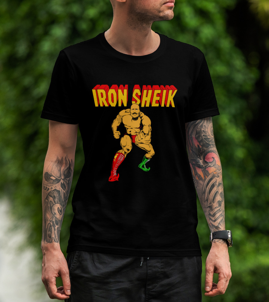 Iron Sheik Wrestling Legend Iconic Wrestler T-Shirt