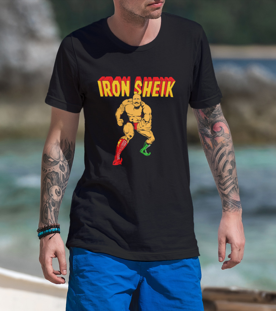 Iron Sheik Wrestling Legend Iconic Wrestler T-Shirt