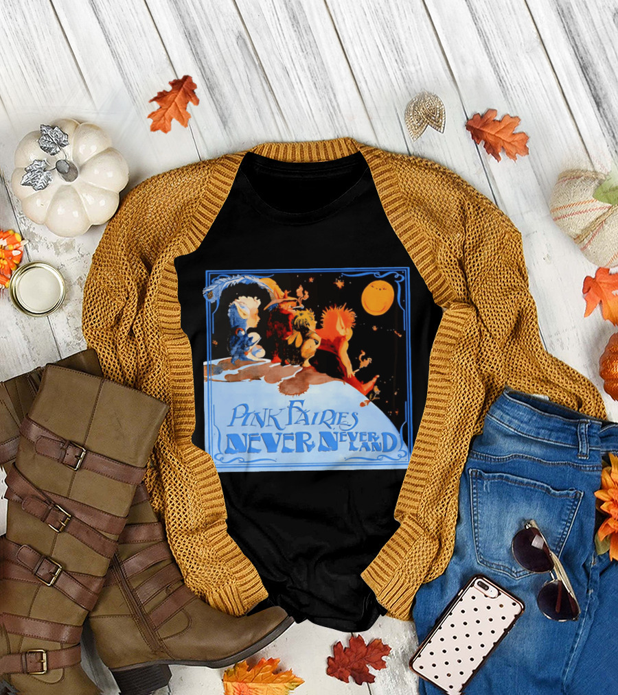 Pink Fairies Never Never Land Vintage Fantasy T-Shirt