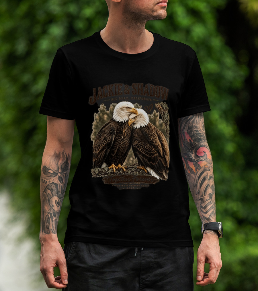 Jackie And Shadow Eagles Big Bear California Forever Duo T-Shirt