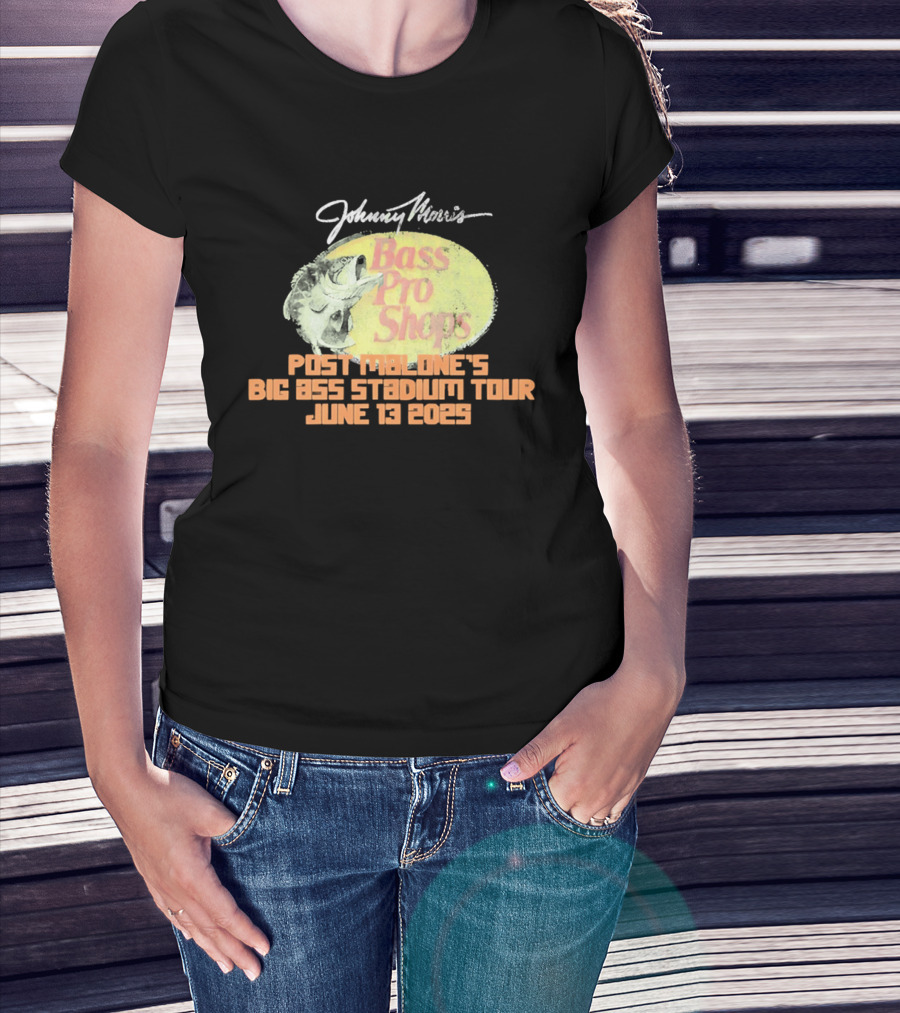 Johnny Morris Bass Pro Shops Post Malone's Big Ass Stadium Tour June 13 2025 T-Shirt