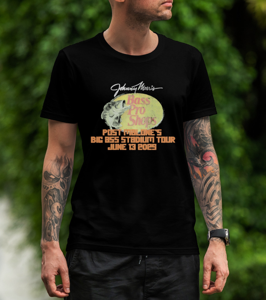 Johnny Morris Bass Pro Shops Post Malone's Big Ass Stadium Tour June 13 2025 T-Shirt