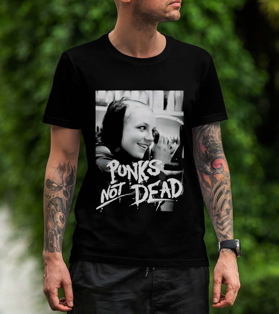 Punks Not Dead Britney Spears Iconic Shaved Look T-Shirt