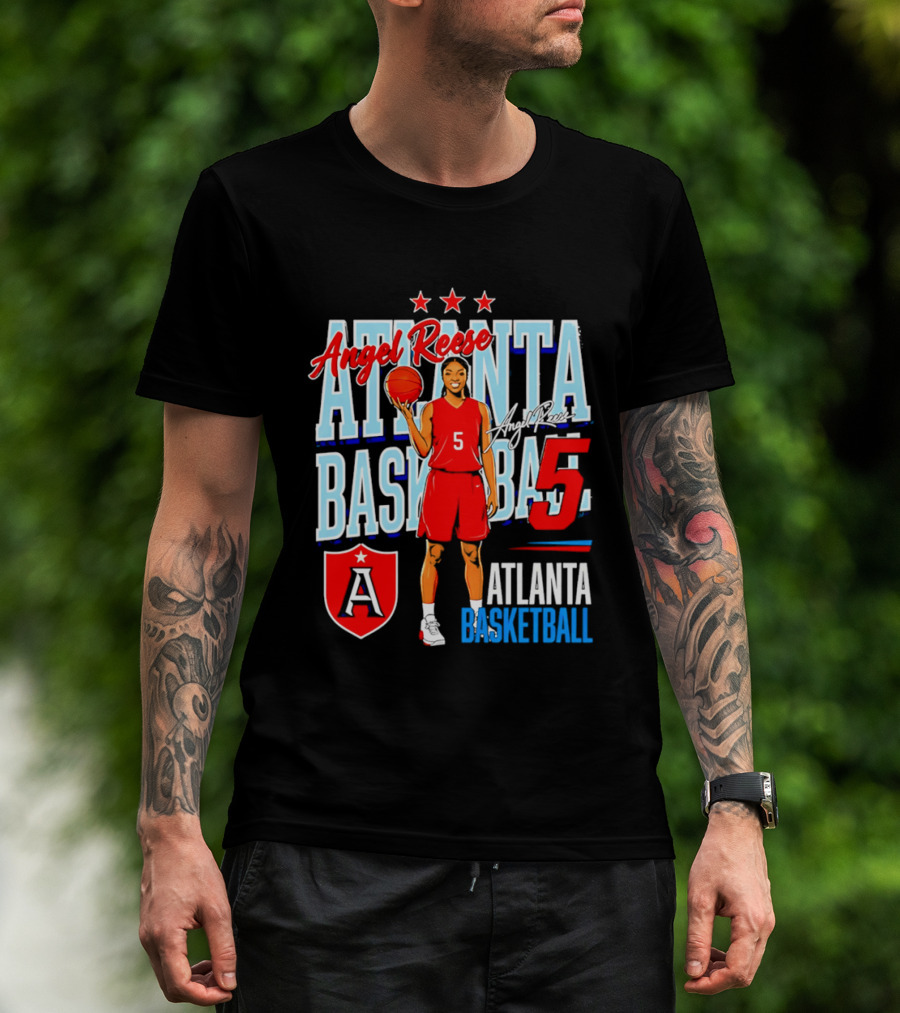 Angel Reese Atlanta Basketball Number 5 T-Shirt