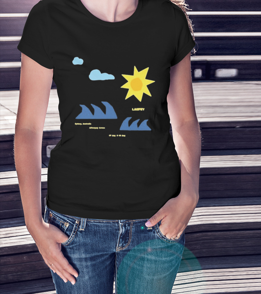 Sydney Australia Opera House Laufey Event Sun & Clouds T-Shirt
