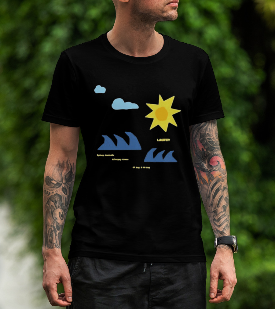Sydney Australia Opera House Laufey Event Sun & Clouds T-Shirt