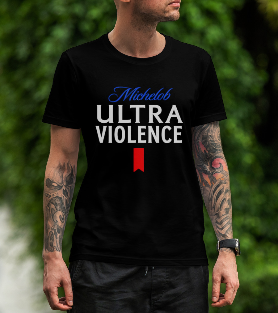 Michelob Ultra Violence Red Ribbon T-Shirt