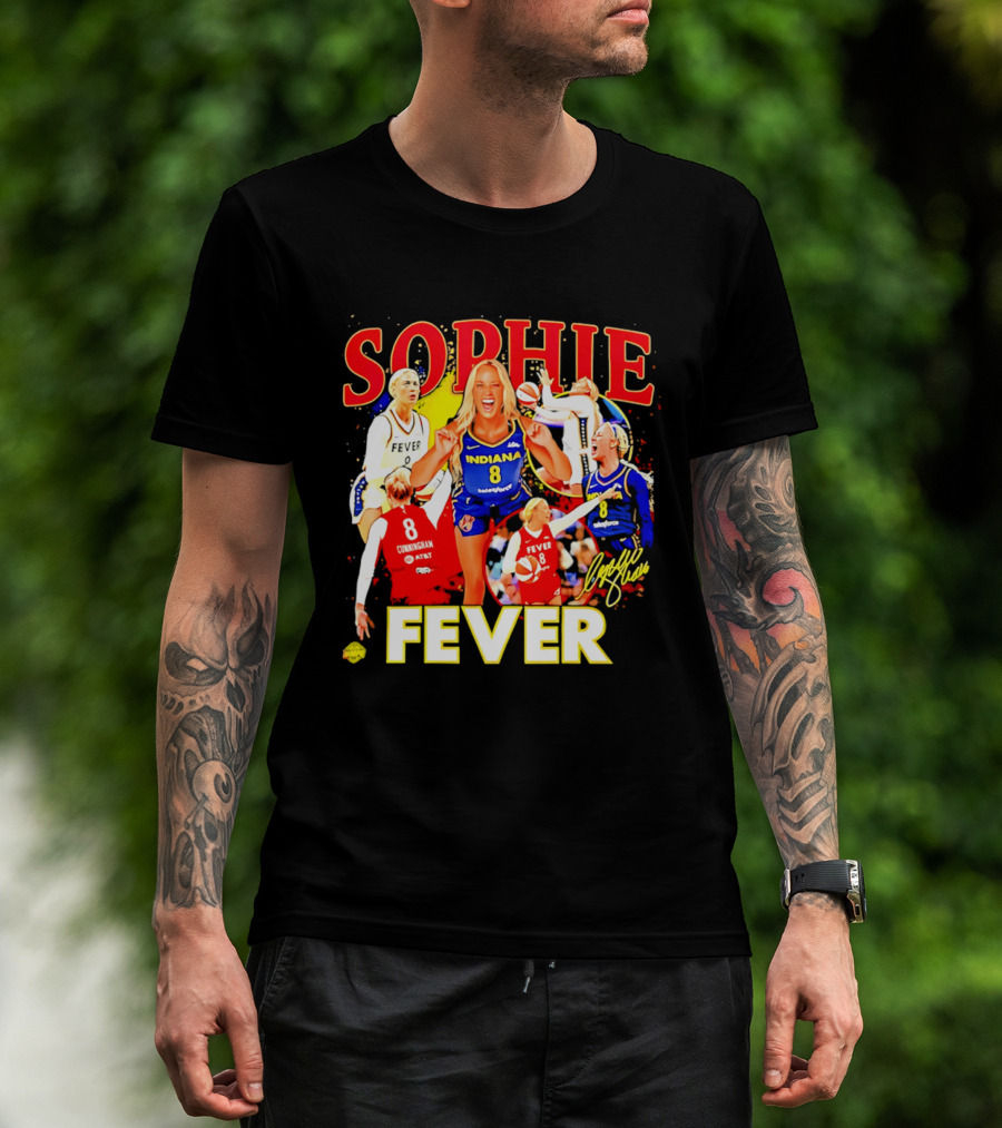 Sophie Cunningham Indiana Fever 8 Basketball Star T-Shirt