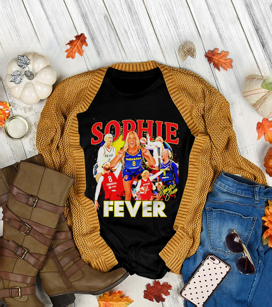 Sophie Cunningham Indiana Fever 8 Basketball Star T-Shirt