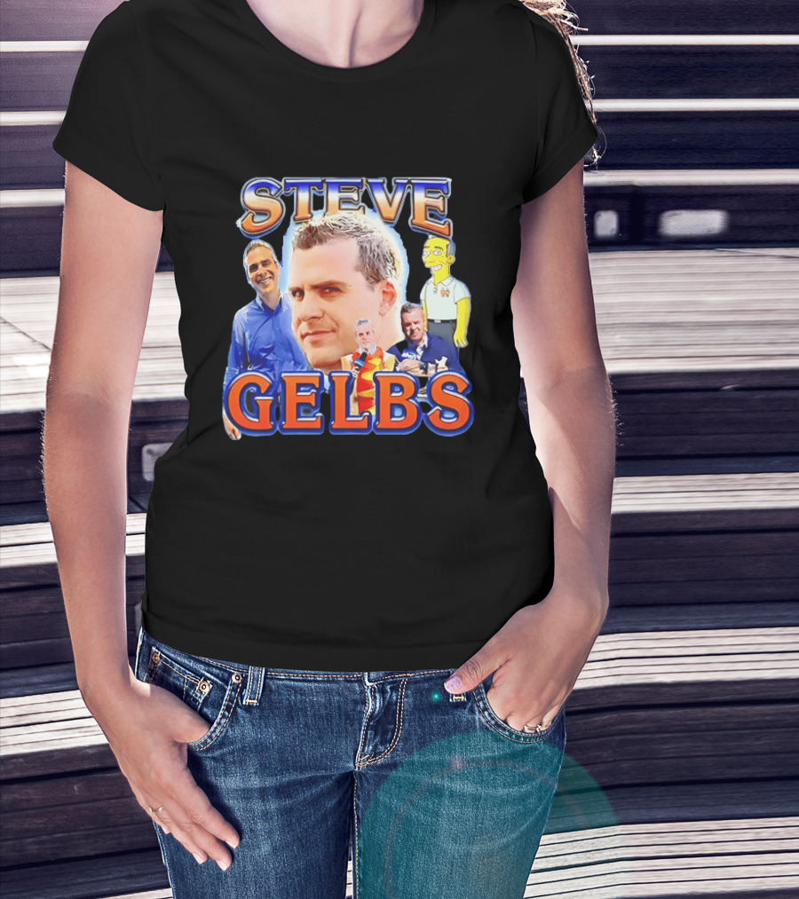 Steve Gelbs Bootleg Photo Collage Simpsonized Cartoon Hot Dog Suit T-Shirt