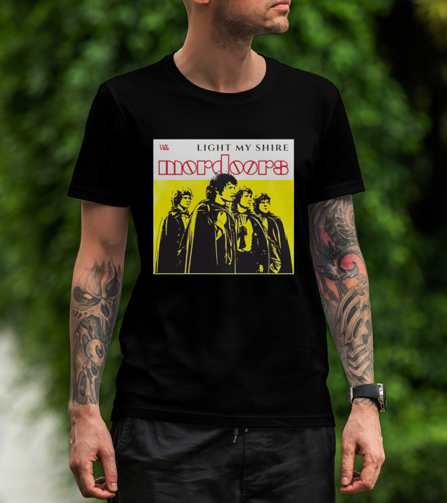 The Light My Shire Mordoors Four Hobbits Cloaks Yellow T-Shirt