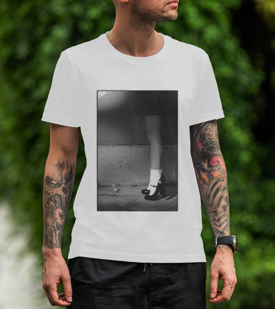 Ariana Grande Petal In The Pavement Vintage Aesthetic Monochrome T-Shirt