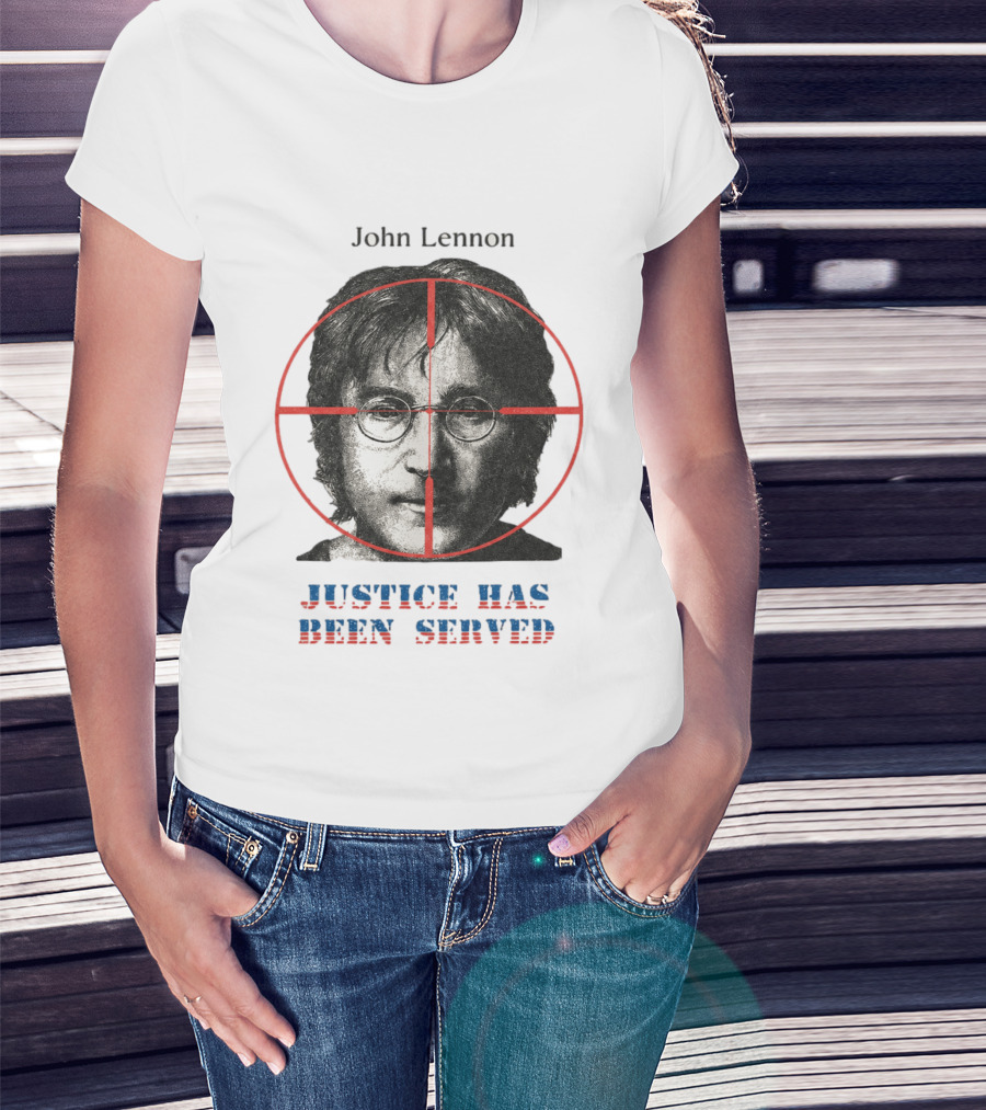 John Lennon Justice Has Been Served Crosshair Target T-Shirt
