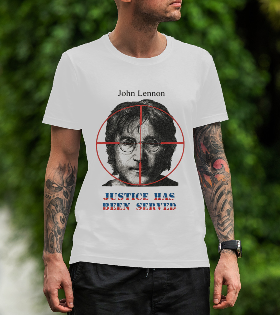 John Lennon Justice Has Been Served Crosshair Target T-Shirt