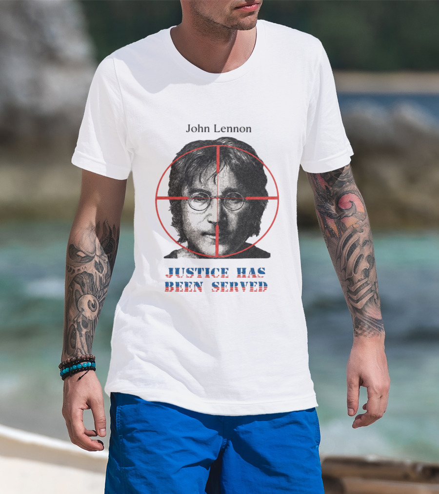 John Lennon Justice Has Been Served Crosshair Target T-Shirt