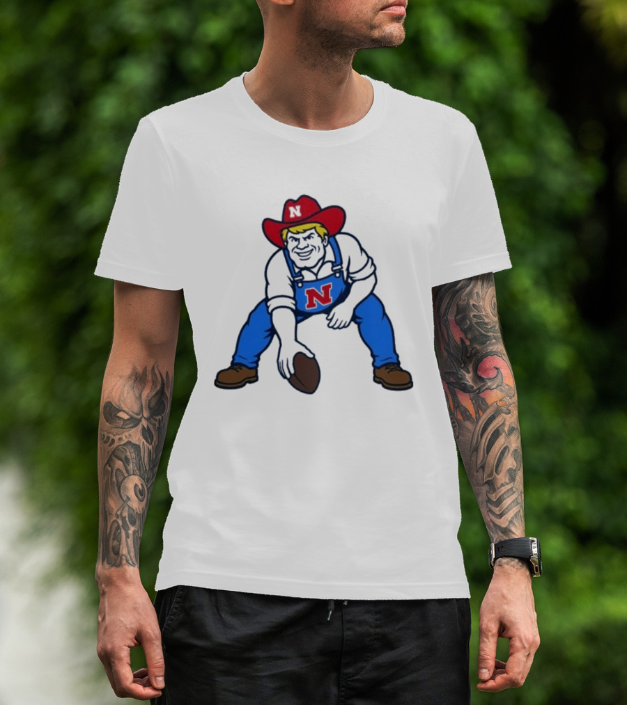 Herbie Husker Nebraska Cornhuskers Iconic Football T-Shirt